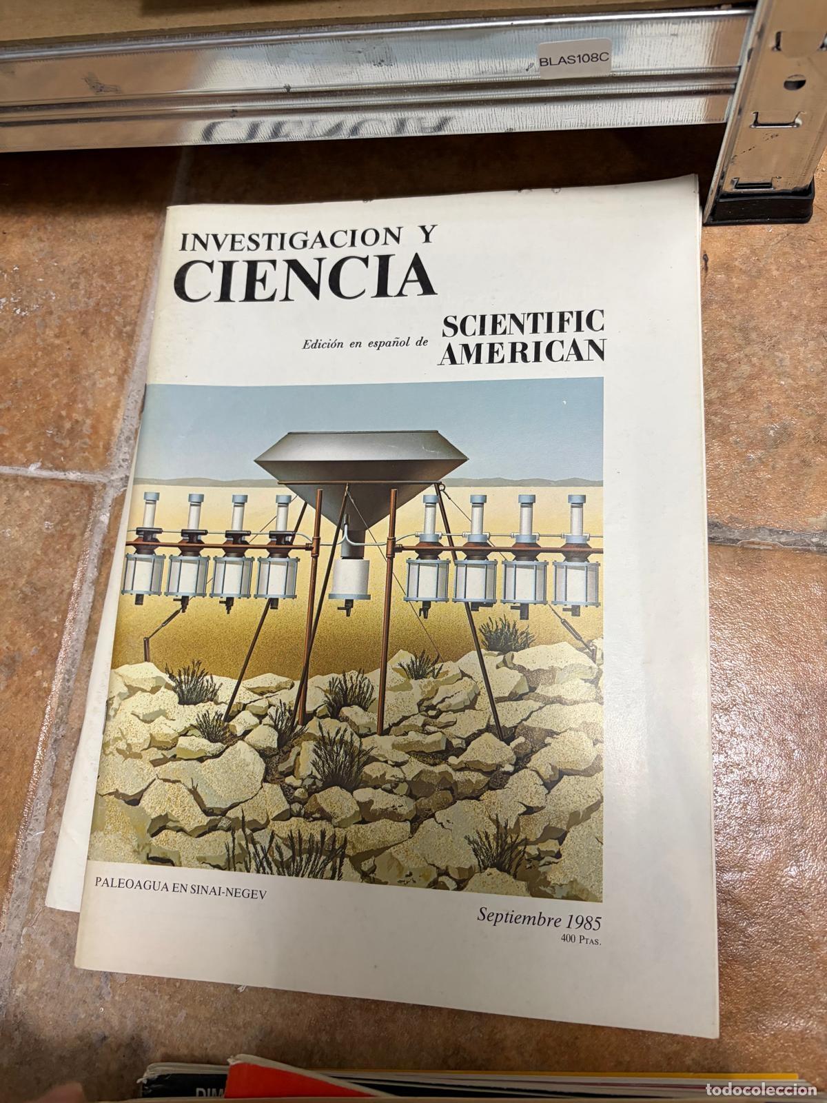 Libros de segunda mano: BLAS108C Investigaci&oacute;n y Ciencia septiembre 1985 REVISTA