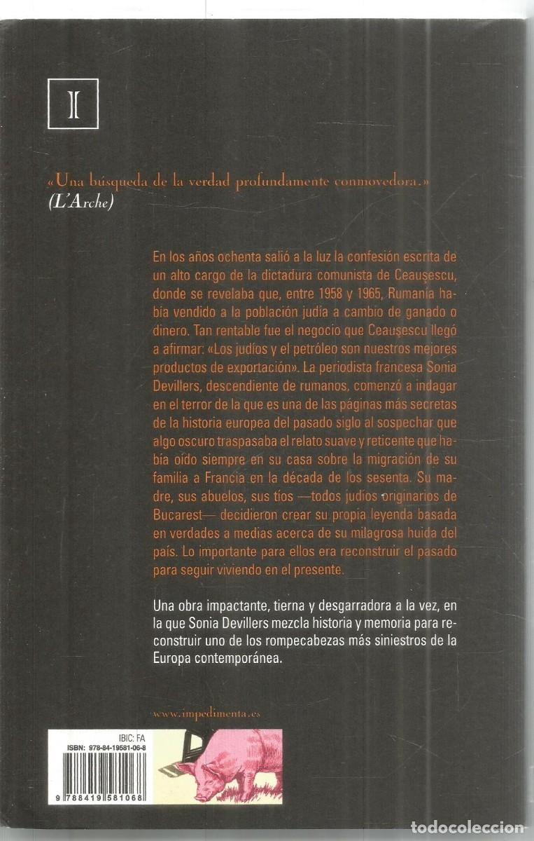 Libros de segunda mano: SONIA DEVILLERS. LOS EXPORTADOS. IMPEDIMENTA. PRIMERA EDICION - Foto 2
