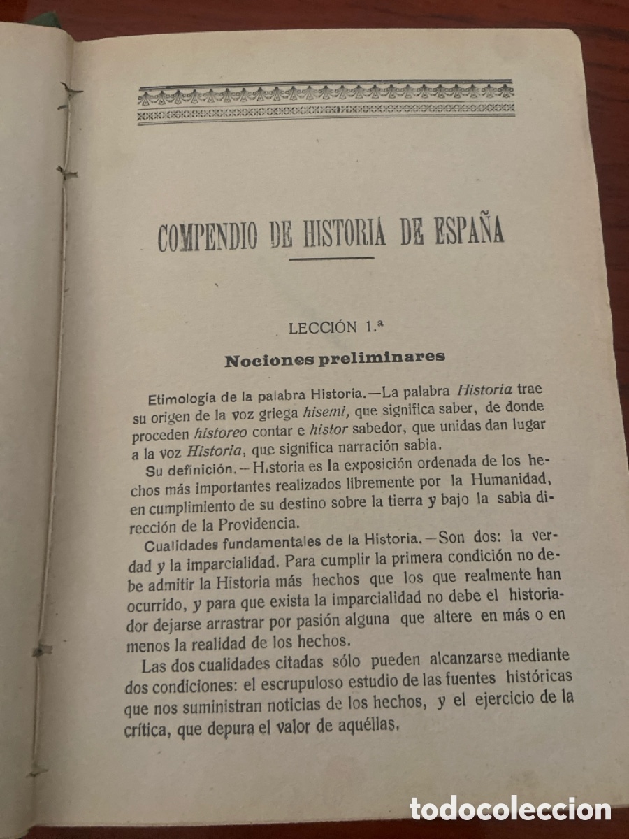 Libros de segunda mano: Compendio de Historia de Espa&ntilde;a 1914 - Foto 1
