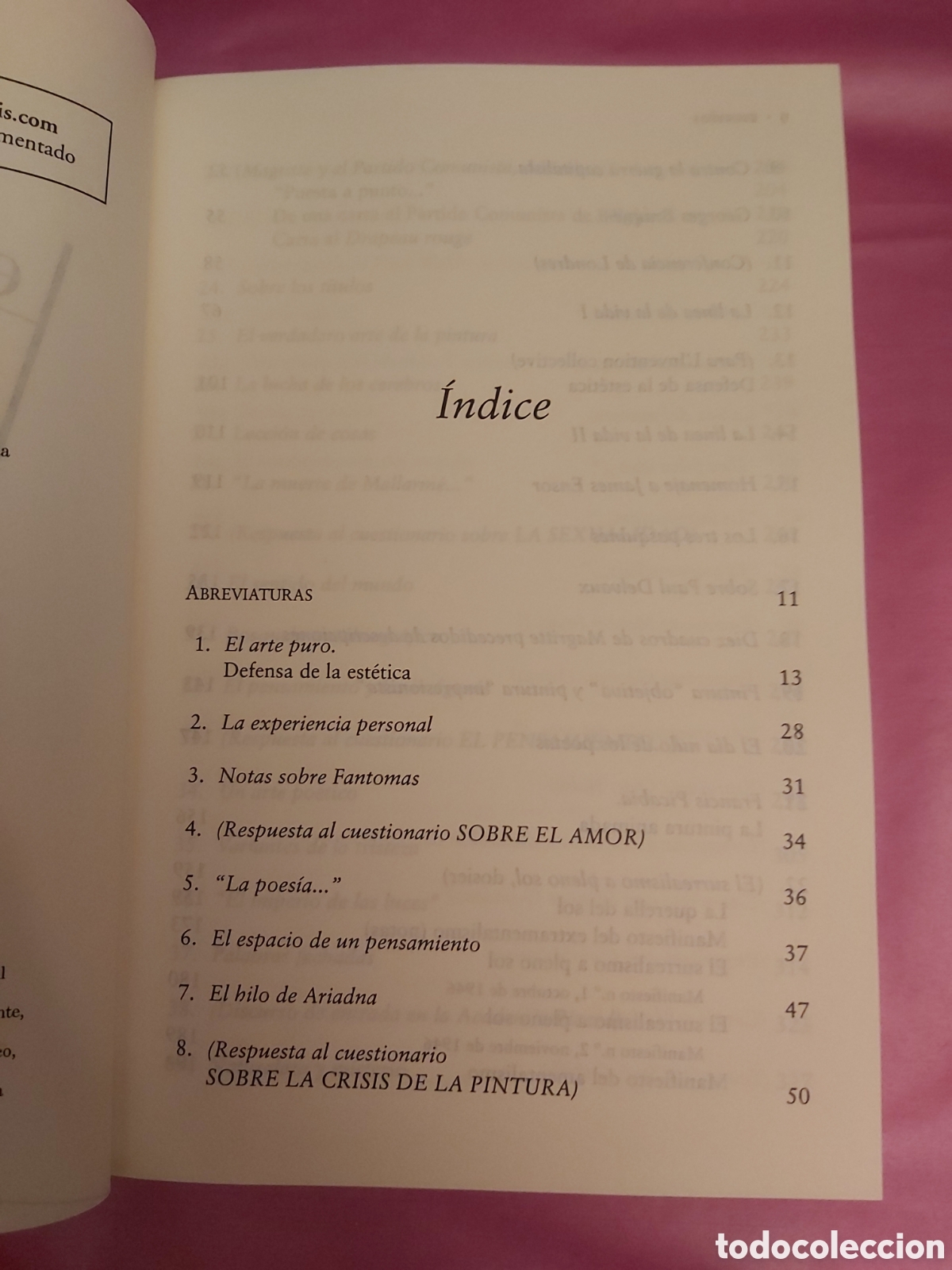 Libros de segunda mano: ESCRITOS REN&Eacute; MAGRITTE EDITORIAL SINTESIS 2003 - Foto 5