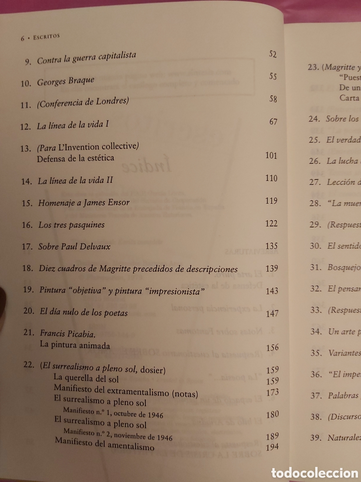 Libros de segunda mano: ESCRITOS REN&Eacute; MAGRITTE EDITORIAL SINTESIS 2003 - Foto 6