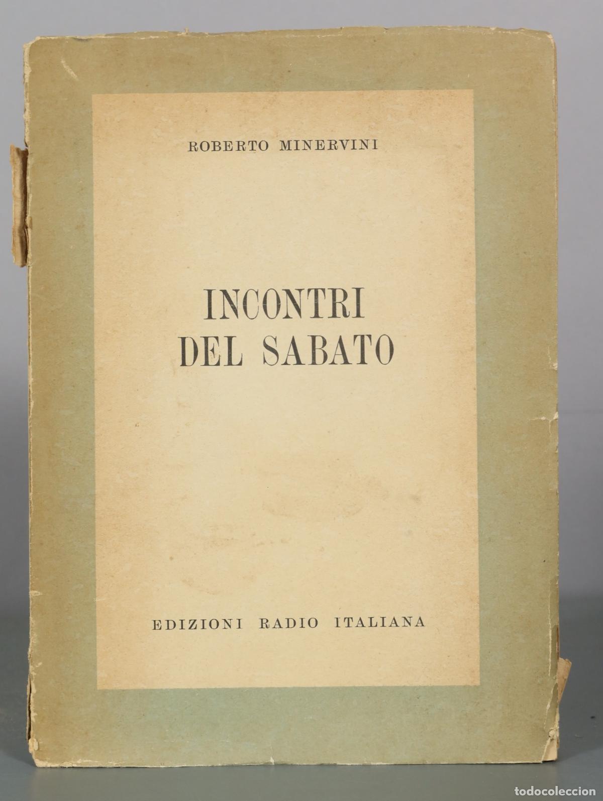 Libros de segunda mano: Incontri Del Sabato - Roberto Minervini - Edizioni Radio Italiana