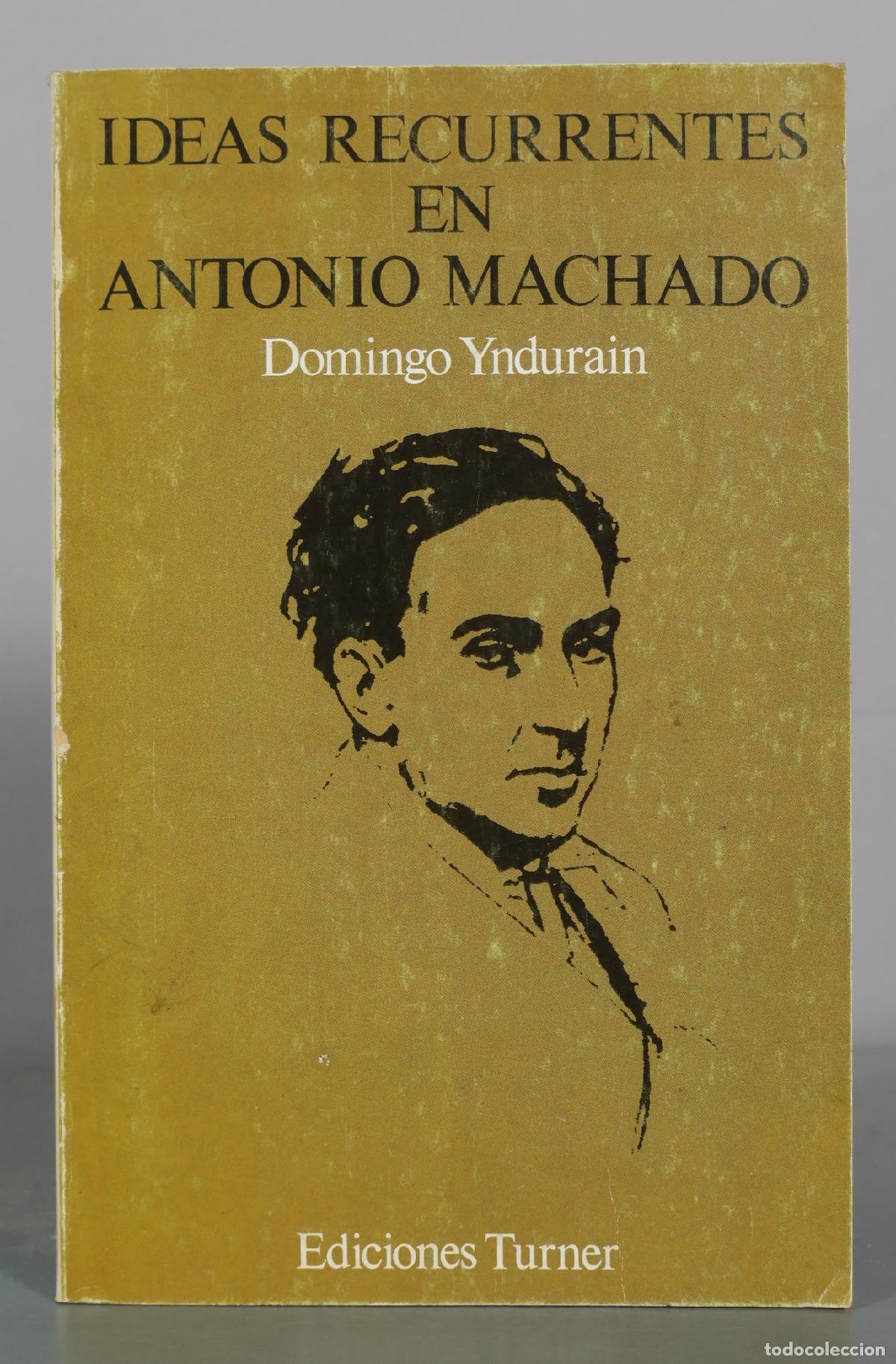 Libros de segunda mano: Ideas recurrentes en Antonio Machado - Domingo Yndurain - Ediciones Turner