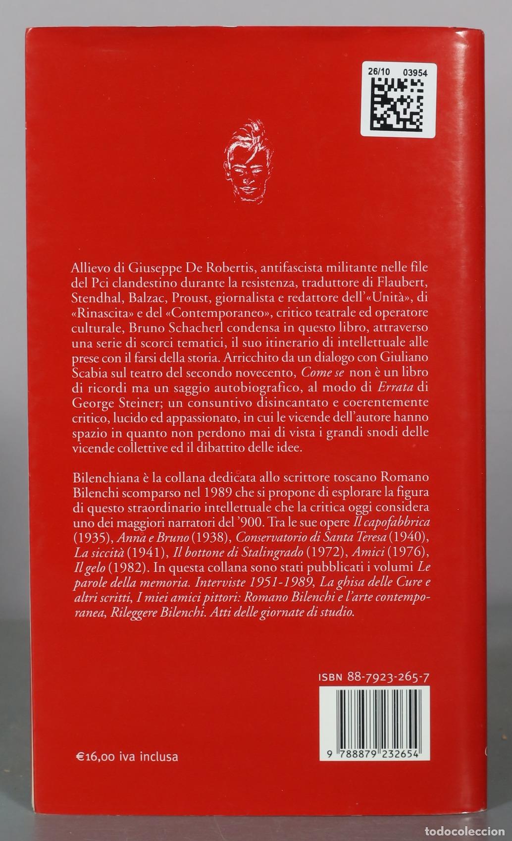 Libros de segunda mano: Come se - Bruno Schacherl - Cadmo - Foto 2