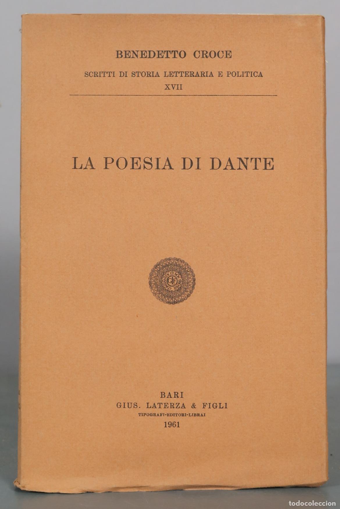 Libros de segunda mano: La poesia di Dante - Benedetto Croce - Gius. Laterza & Figli