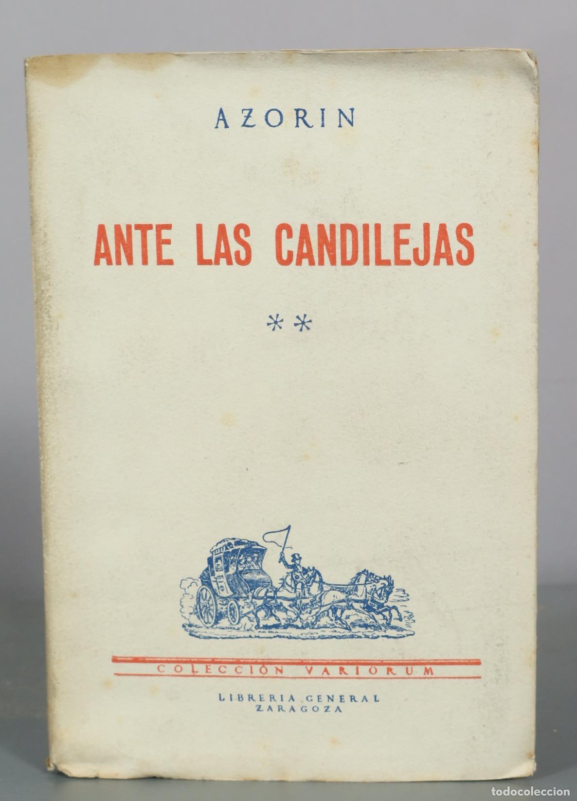 Libros de segunda mano: Ante las candilejas - Azor&iacute;n - Librer&iacute;a General Zaragoza.