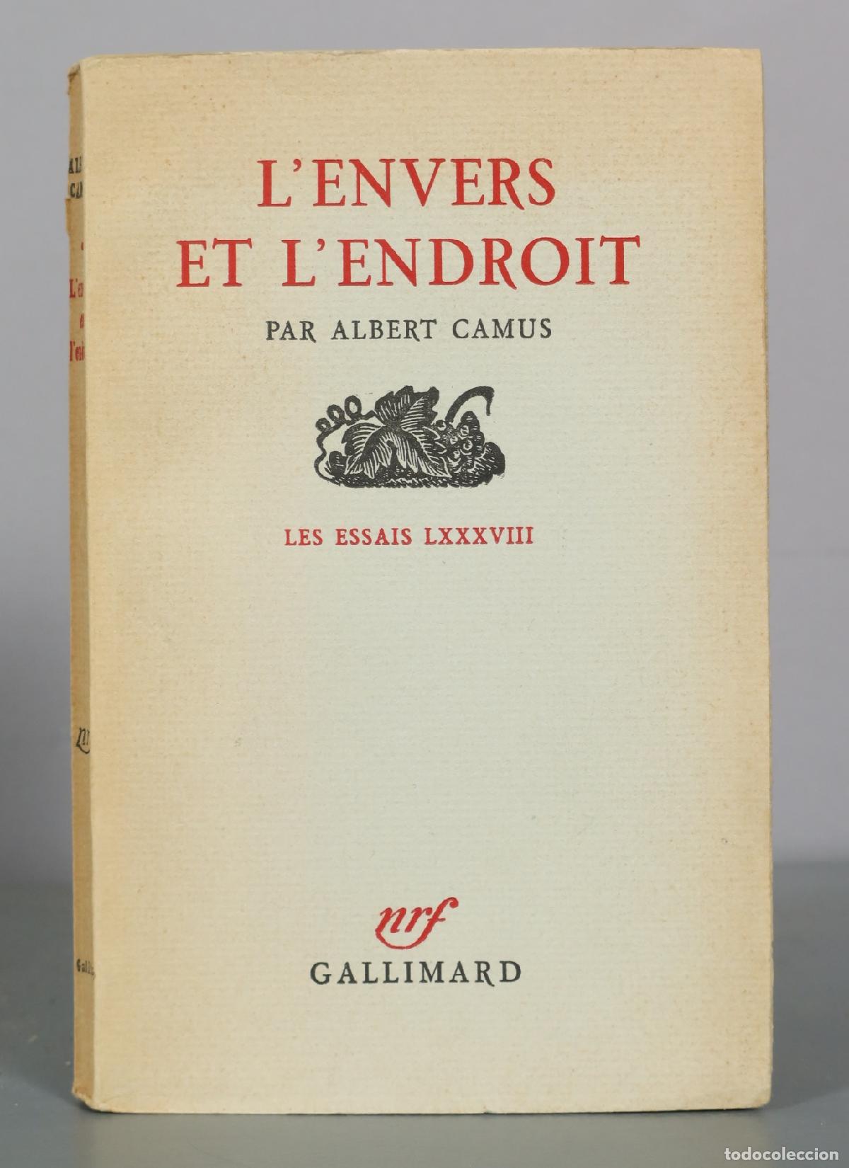 Libros de segunda mano: L'Envers et l'Endroit - Albert Camus - Gallimard