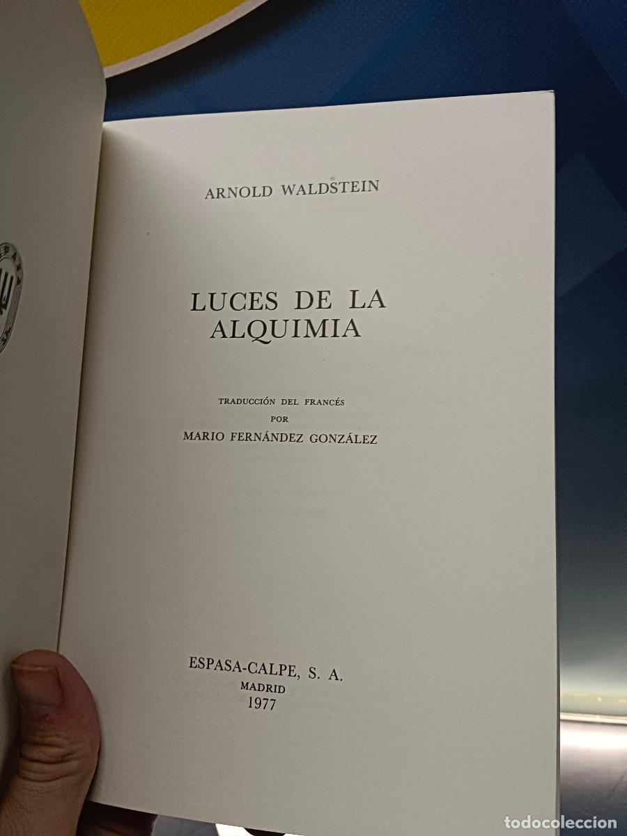 Libros de segunda mano: Libro, LUCES DE LA ALQUIMIA de ARNOLD WALDSTEIN - Foto 5