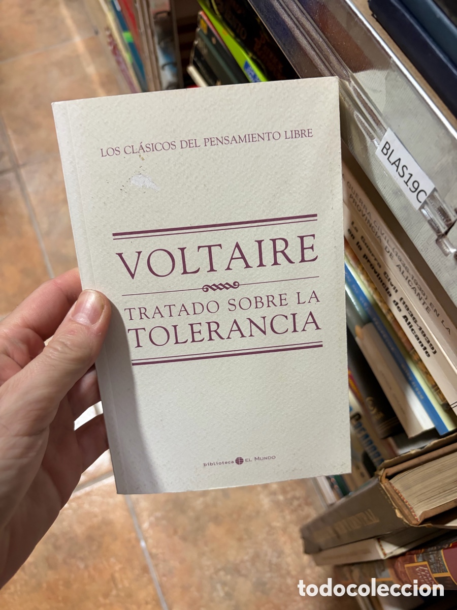 Libros de segunda mano: Blas19C VOLTAIRE TRATADO SOBRE LA TOLERANCIA biblioteca - EL MUNDO