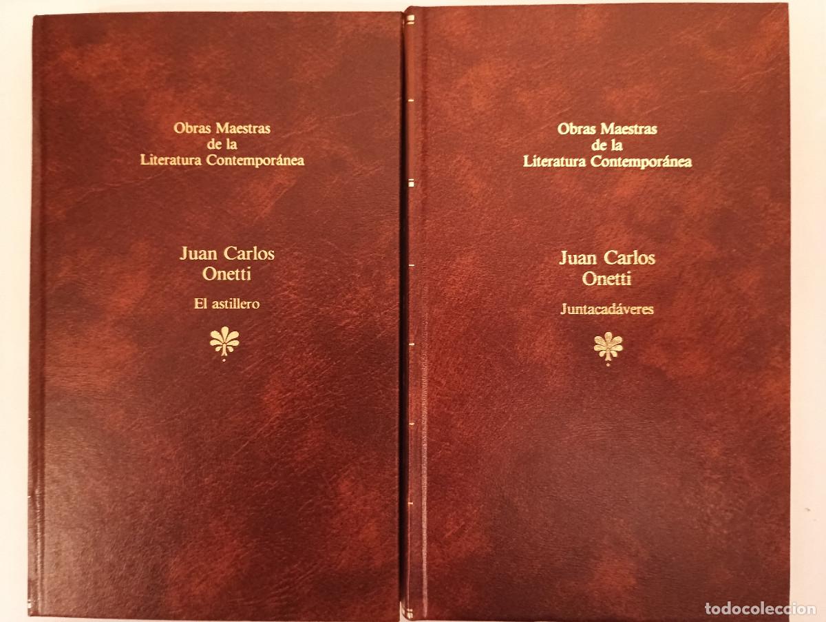 Libros de segunda mano: Lote INDIVISIBLE 2 Libros Juan Carlos Onetti - El Astillero + Juntacad&aacute;veres (Tapa Dura)