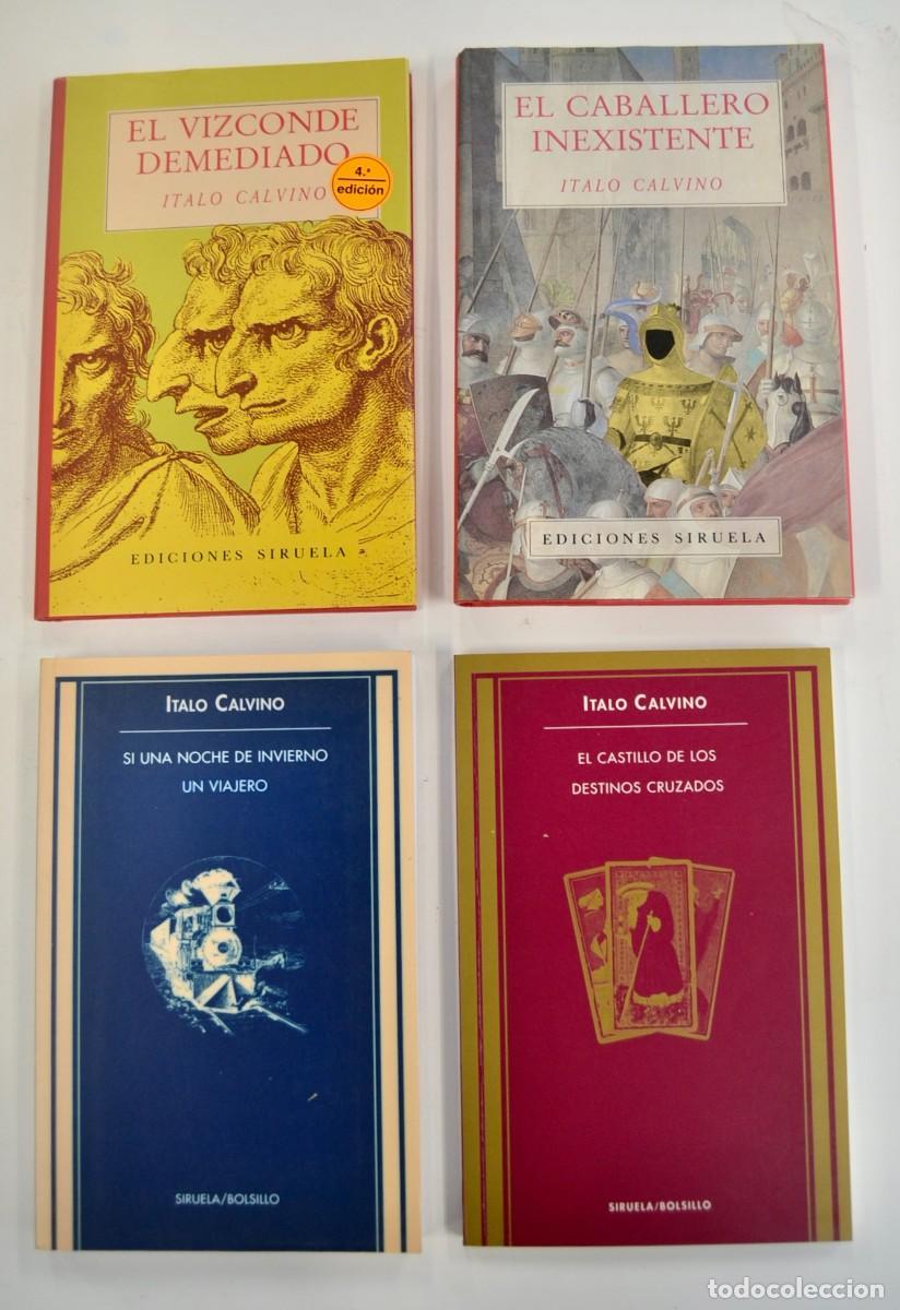 Libros de segunda mano: Lote de 4 libros de Italo Calvino. Editorial Siruela. Tapa dura y tapa blanda. Muy buen estado