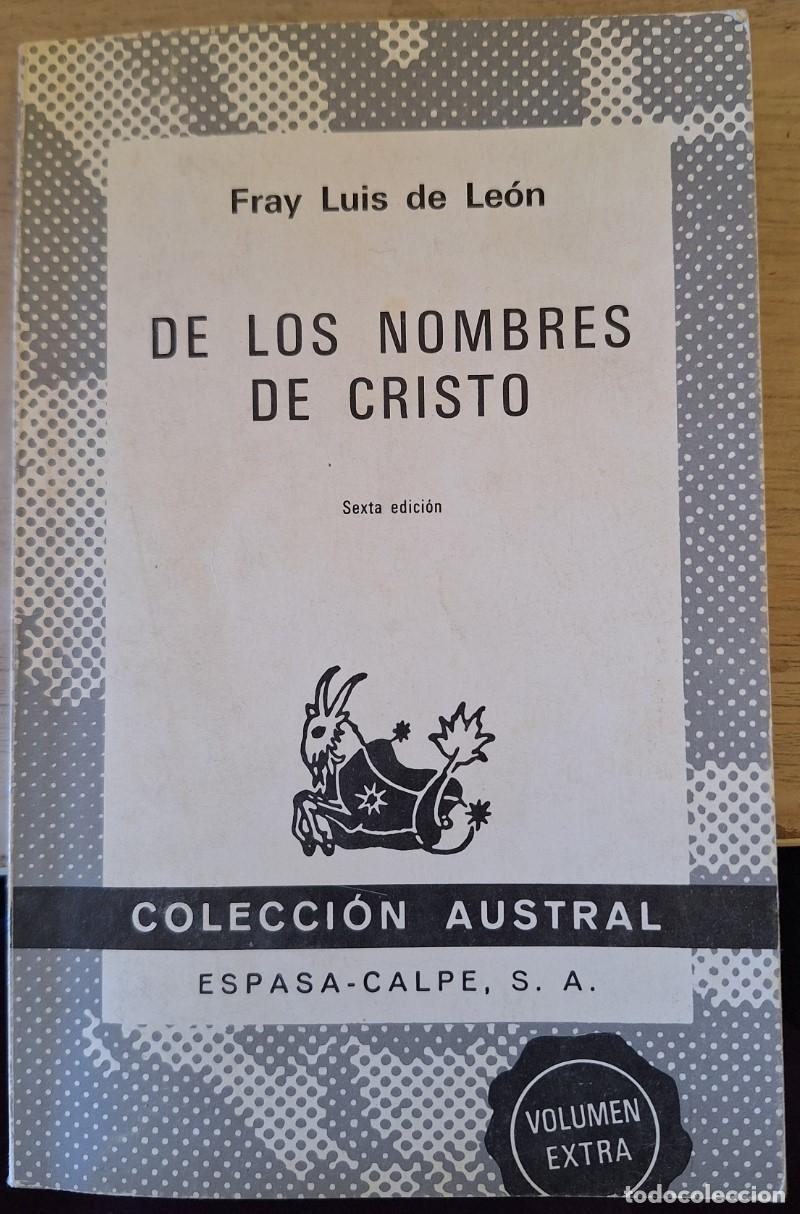 Gebrauchte B&uuml;cher: DE LOS NOMBRES DE CRISTO. - LEON, Fray Luis de.