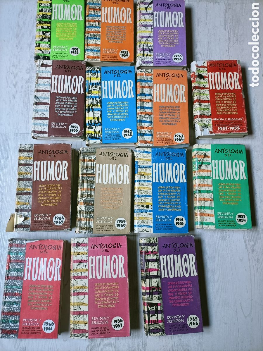 Livros em segunda m&atilde;o: Lote 14 libros Antolog&iacute;a del humor Aguilar
