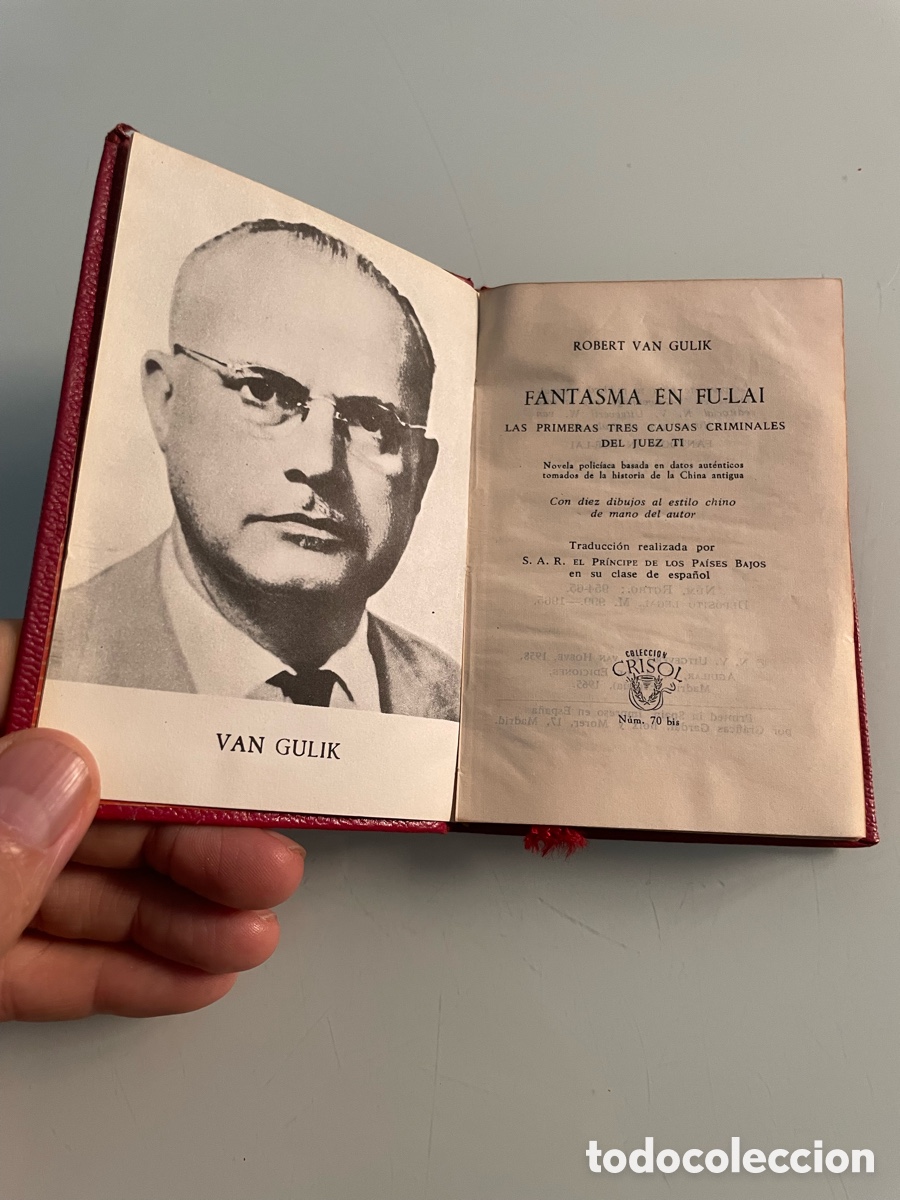 Libros de segunda mano: Fantasma en Fu Lai. Robert Van Gulik. Aguilar Crisol 70bis. 1&ordf; ed. 1965