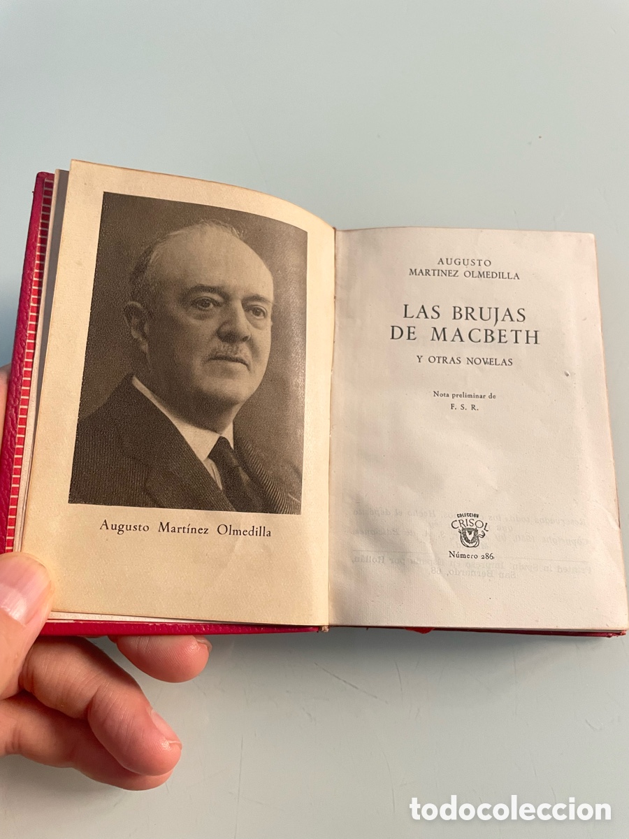 Libros de segunda mano: Las brujas de Macbeth. Augusto Mart&iacute;nez Olmedilla. Aguilar Crisol 286. 1&ordf; ed. 1950