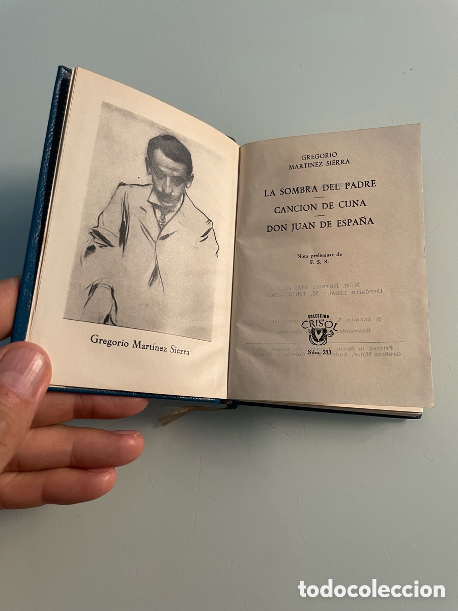 Libros de segunda mano: La sombra del Padre - Canci&oacute;n de cuna y Don Juan de Espa&ntilde;a. Gregorio Mart&iacute;nez Sierra. Crisol 233