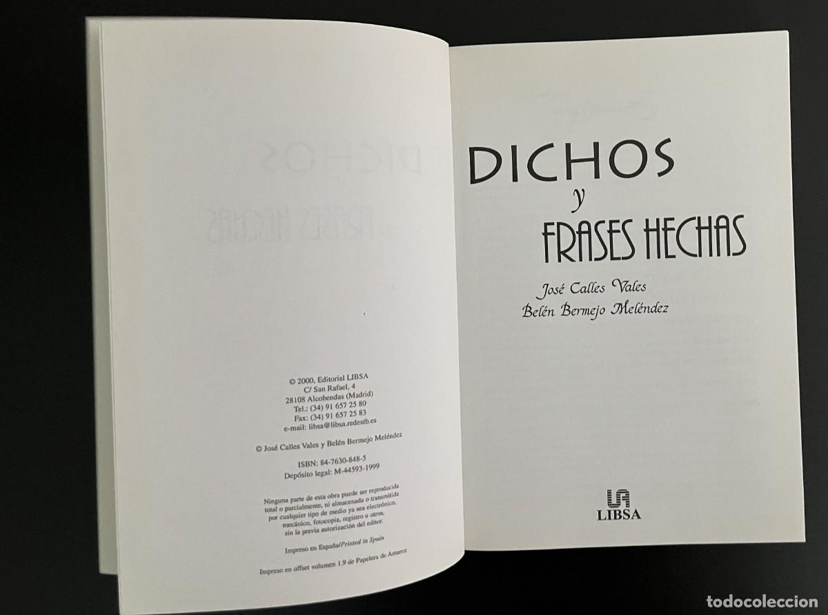Libros de segunda mano: Libro Dichos y Frases Hechas LIBSA - Foto 2