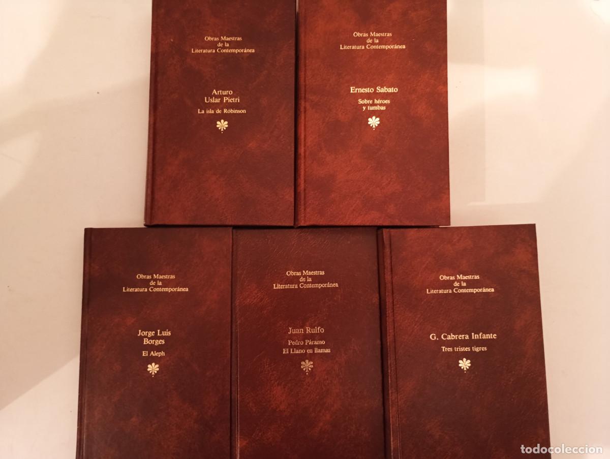 Libros de segunda mano: Lote INDIVISIBLE 5 Libros Boom Latinoamericano - Borges (El Aleph), Rulfo, Sabato (Tapa Dura)