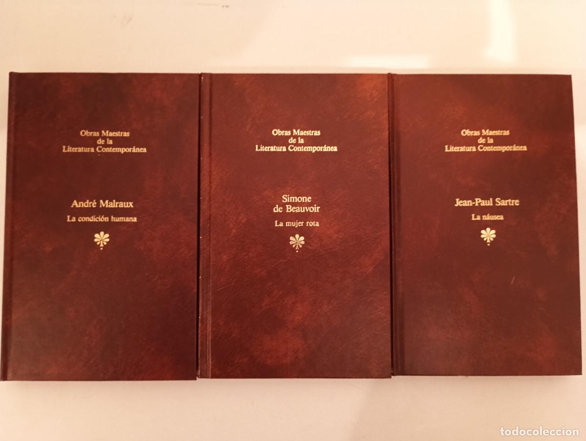 Libros de segunda mano: Lote INDIVISIBLE 3 Libros Existencialismo Franc&eacute;s - Sartre (La N&aacute;usea), Beauvoir, Malraux