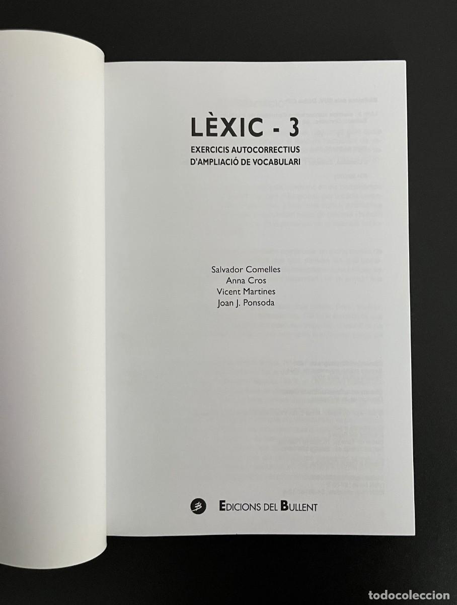 Libros de segunda mano: Libro L&egrave;xic 3 Edicions del Bullent - Foto 2