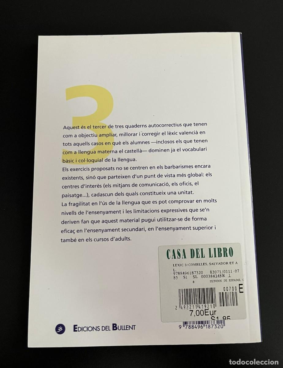 Libros de segunda mano: Libro L&egrave;xic 3 Edicions del Bullent - Foto 5