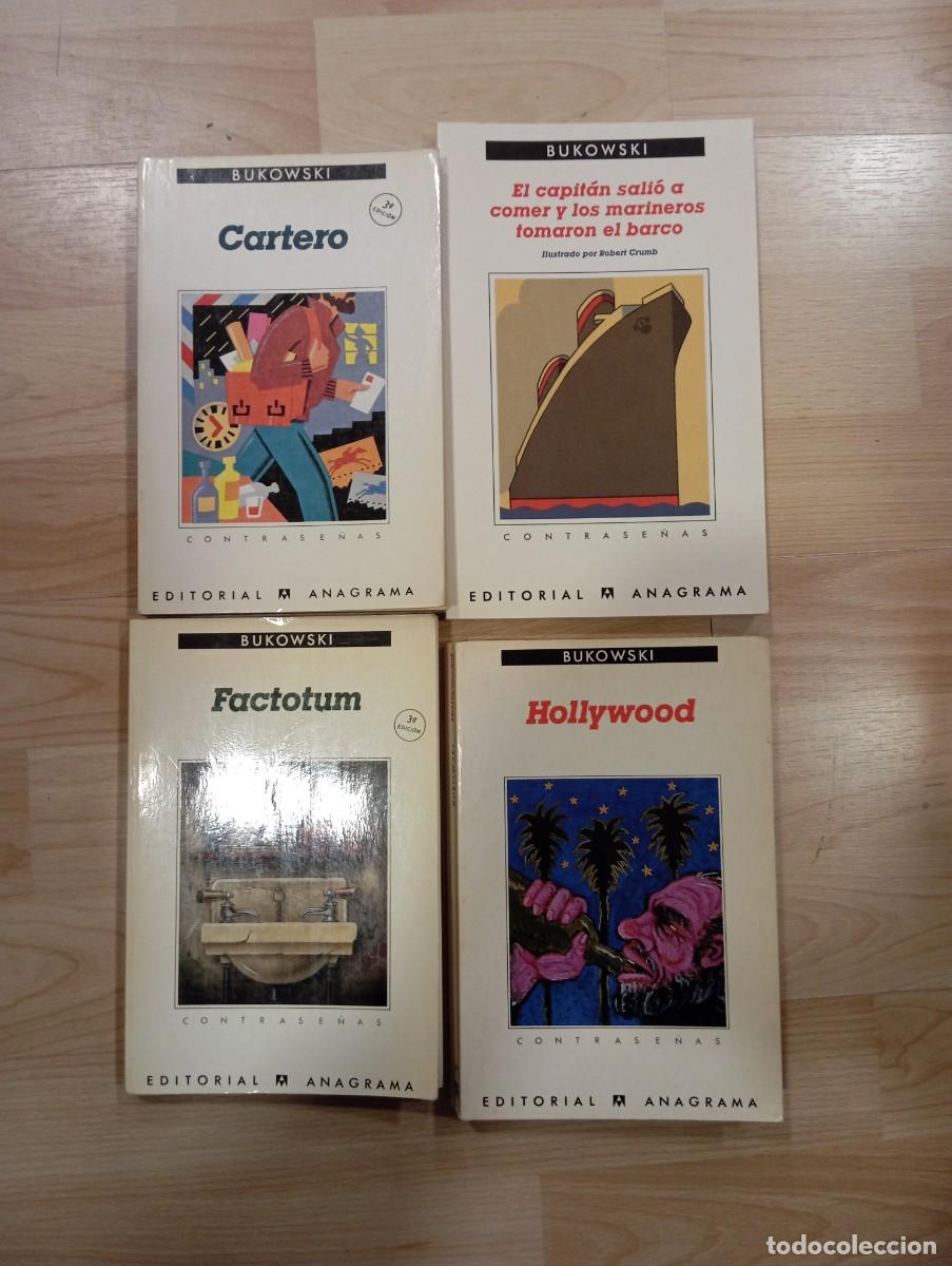 Libros de segunda mano: 'Lote de libros de Charles Bukowski'. Anagrama. Contrase&ntilde;as.