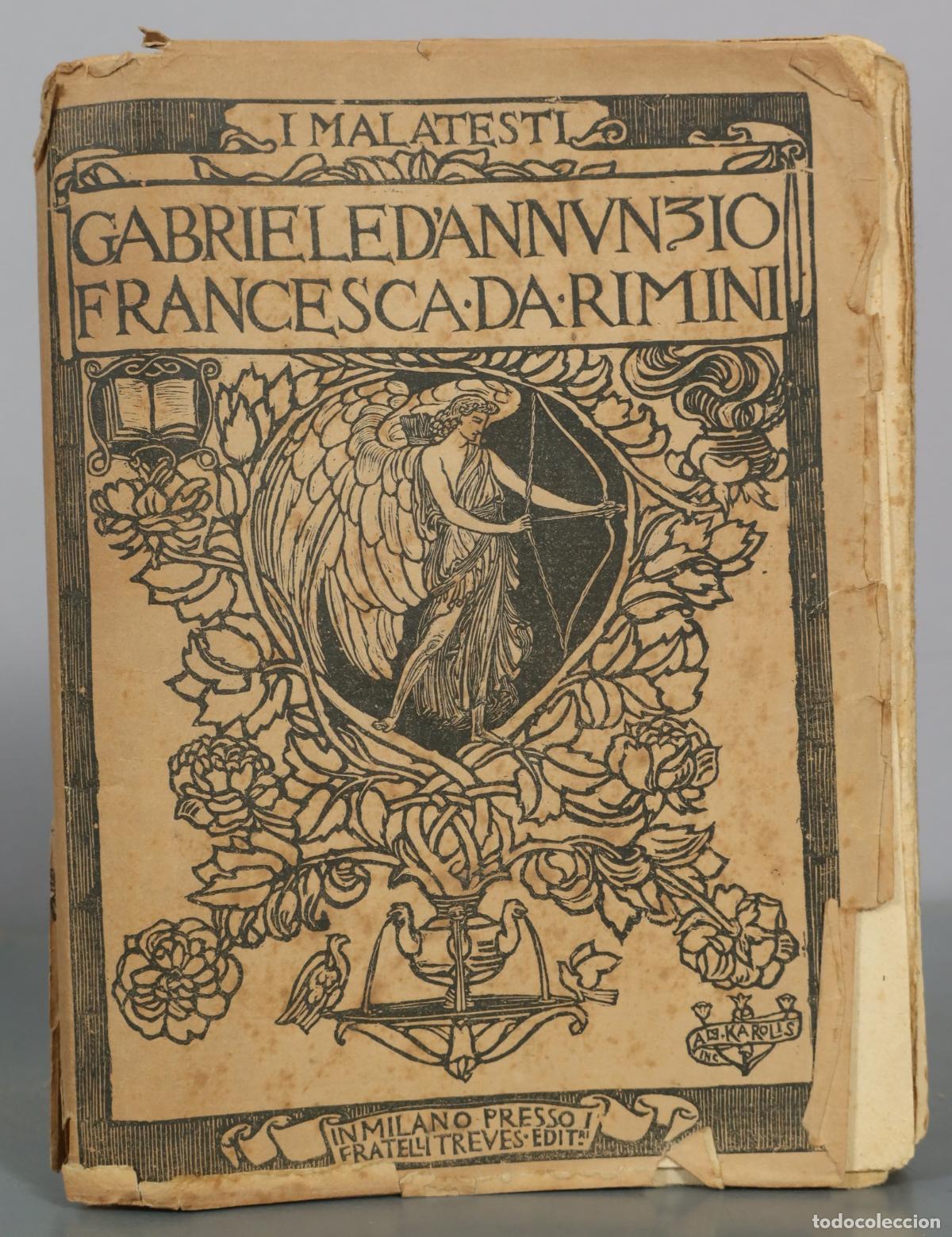 Libros de segunda mano: Francesca da Rimini - Gabriele D'Annunzio - Fratelli Treves