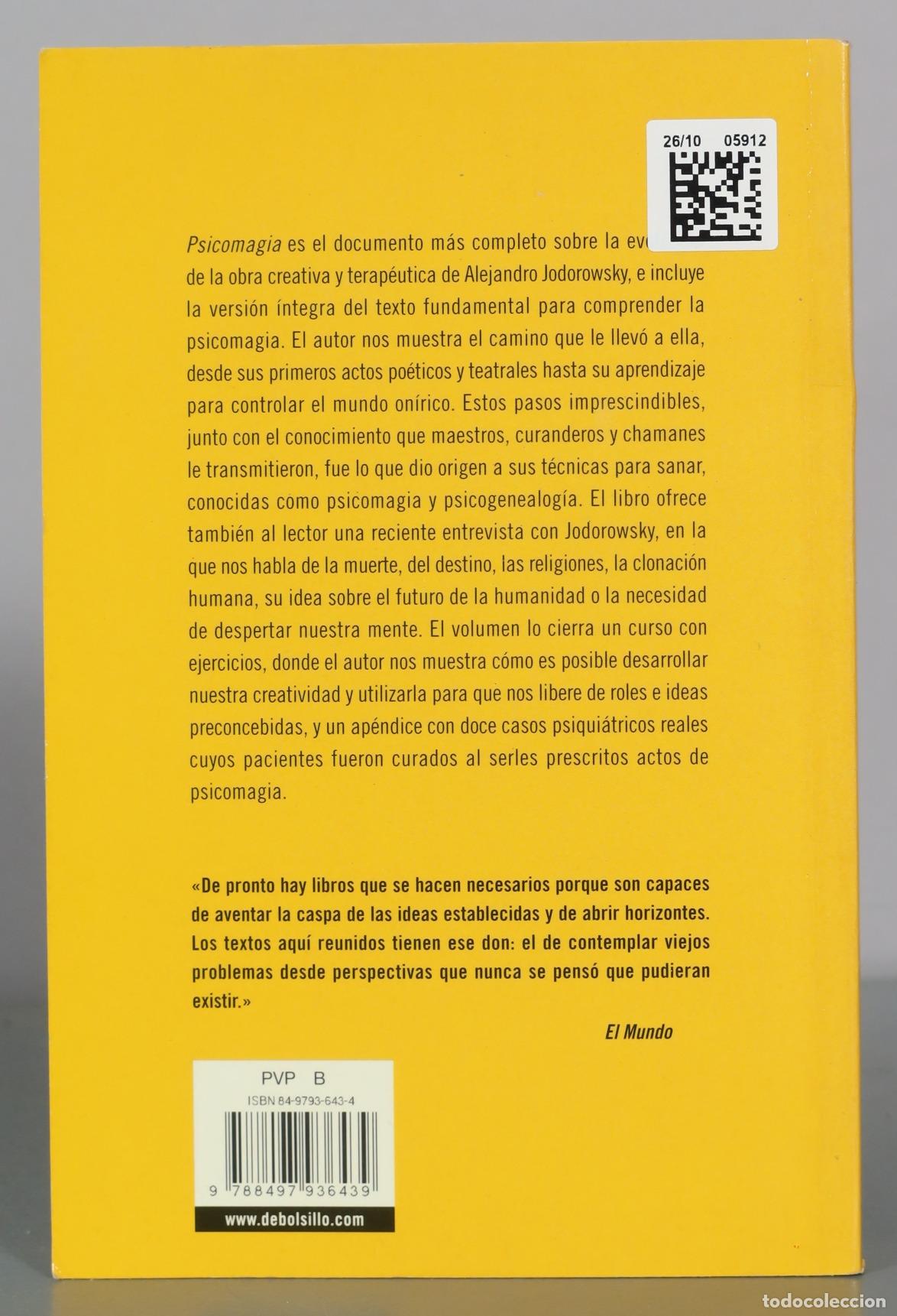 Libros de segunda mano: Psicomagia - Alejandro Jodorowsky - Debolsillo - Foto 2