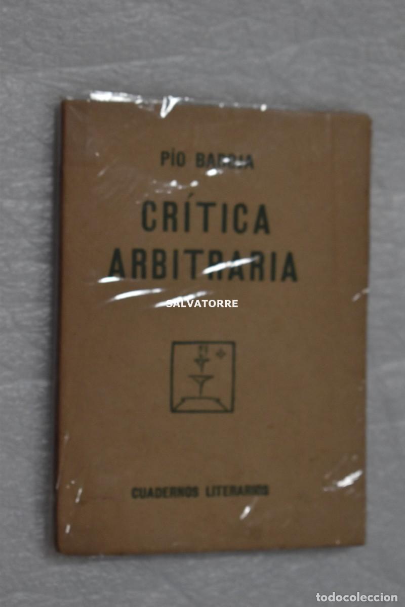 Libros de segunda mano: PIO BAROJA CRITICA ARBITRARIA. 1924 Primera edici&oacute;n