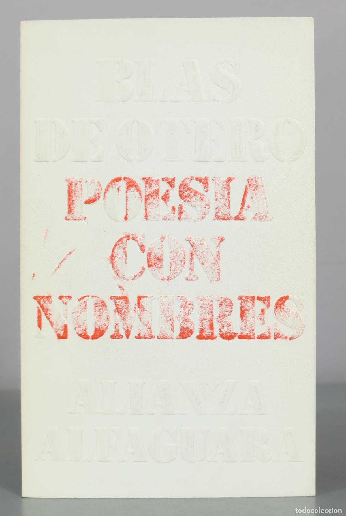 Libros de segunda mano: Poesia con nombres - Blas de Otero - Alianza Alfaguara