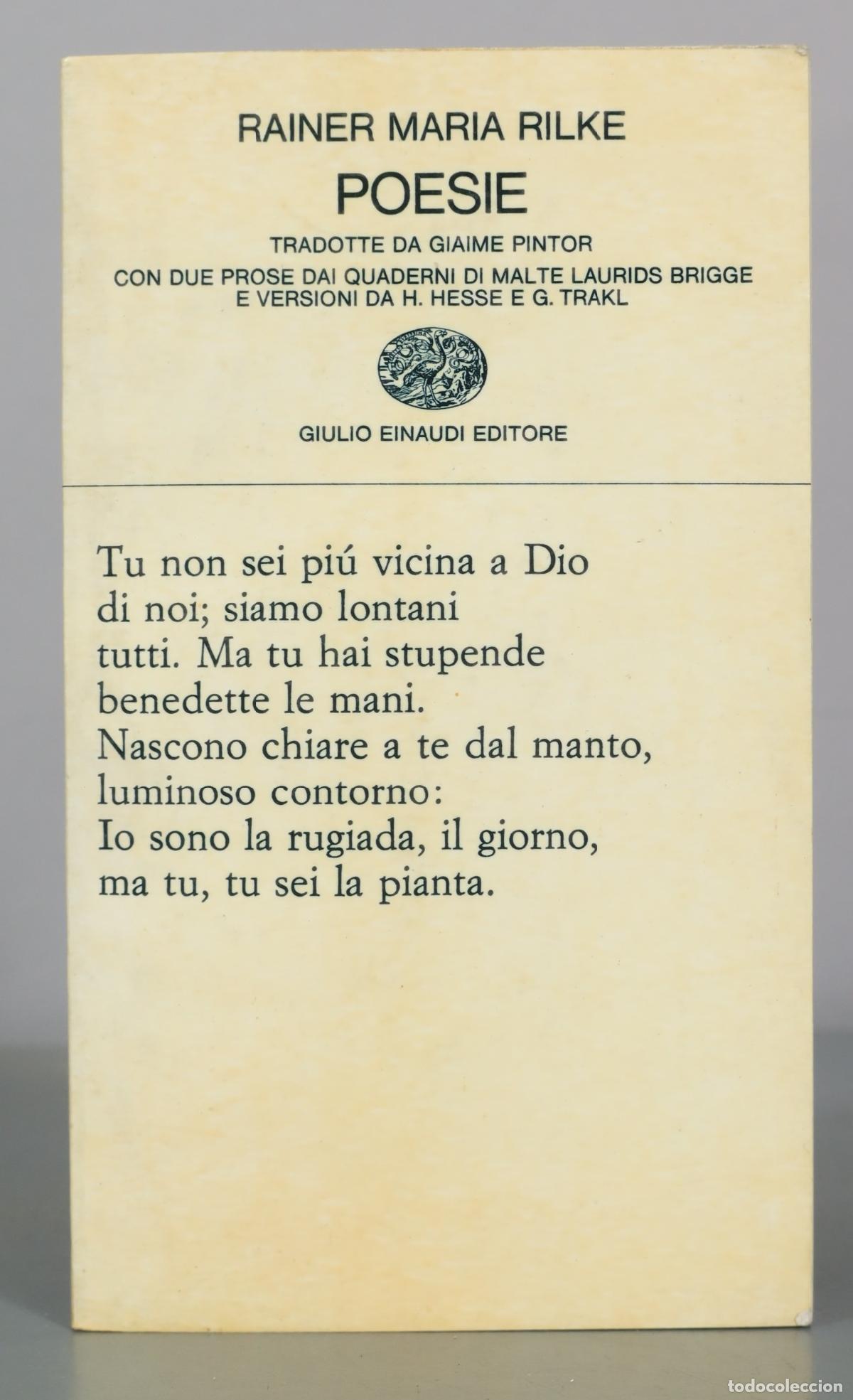 Libros de segunda mano: Poesie - Rainer Maria Rilke - Giulio Einaudi Editore