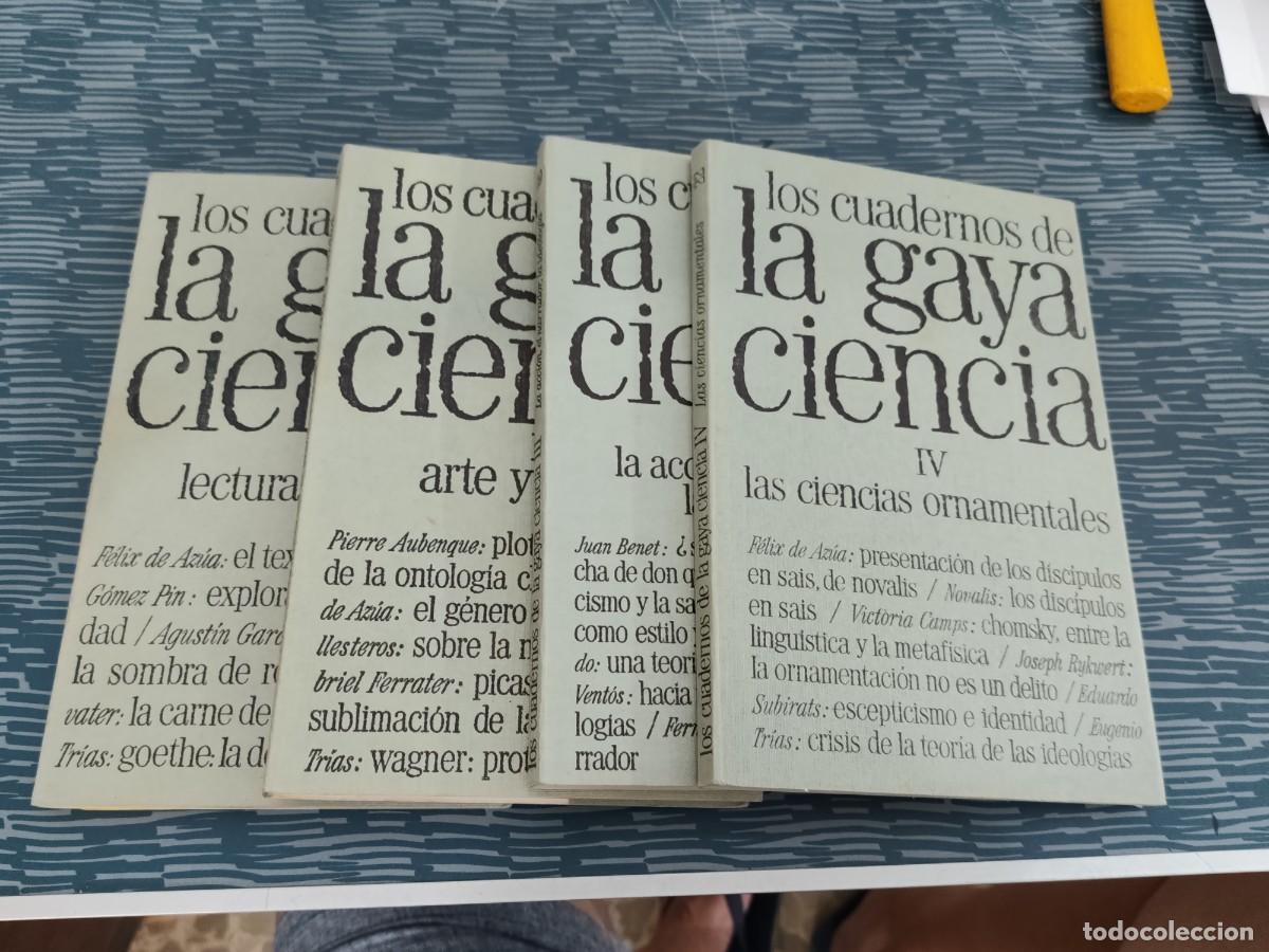 Libros de segunda mano: LOS CUADERNOS DE LA GAYA CIENCIA,4 T, VARIOS AUTORES,1975,LEER.