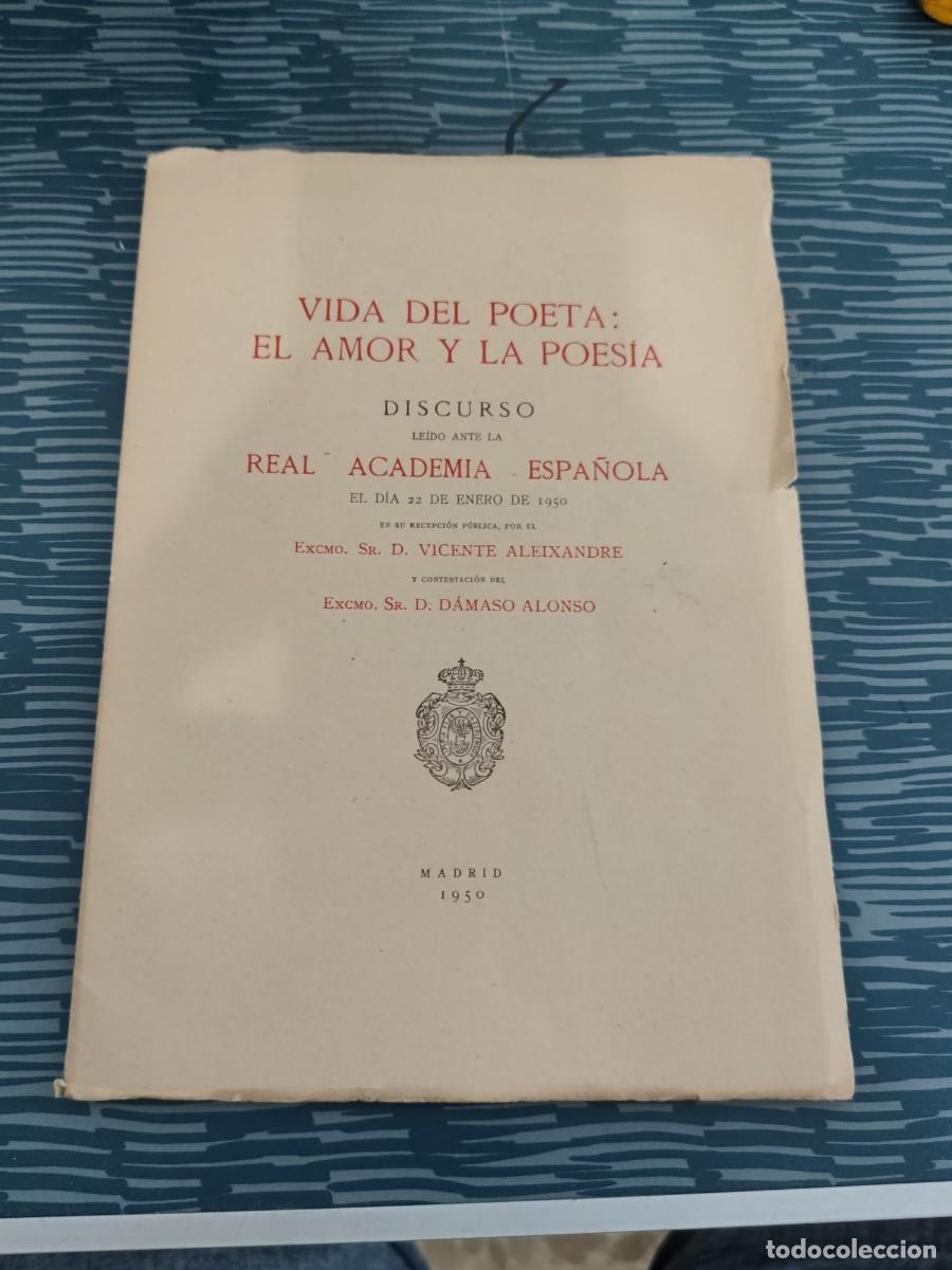 Libros de segunda mano: VIDA DEL POETA: EL AMIR Y LA POES&Iacute;A, MADRID,1950,52 P&Aacute;GINAS.,LEERM