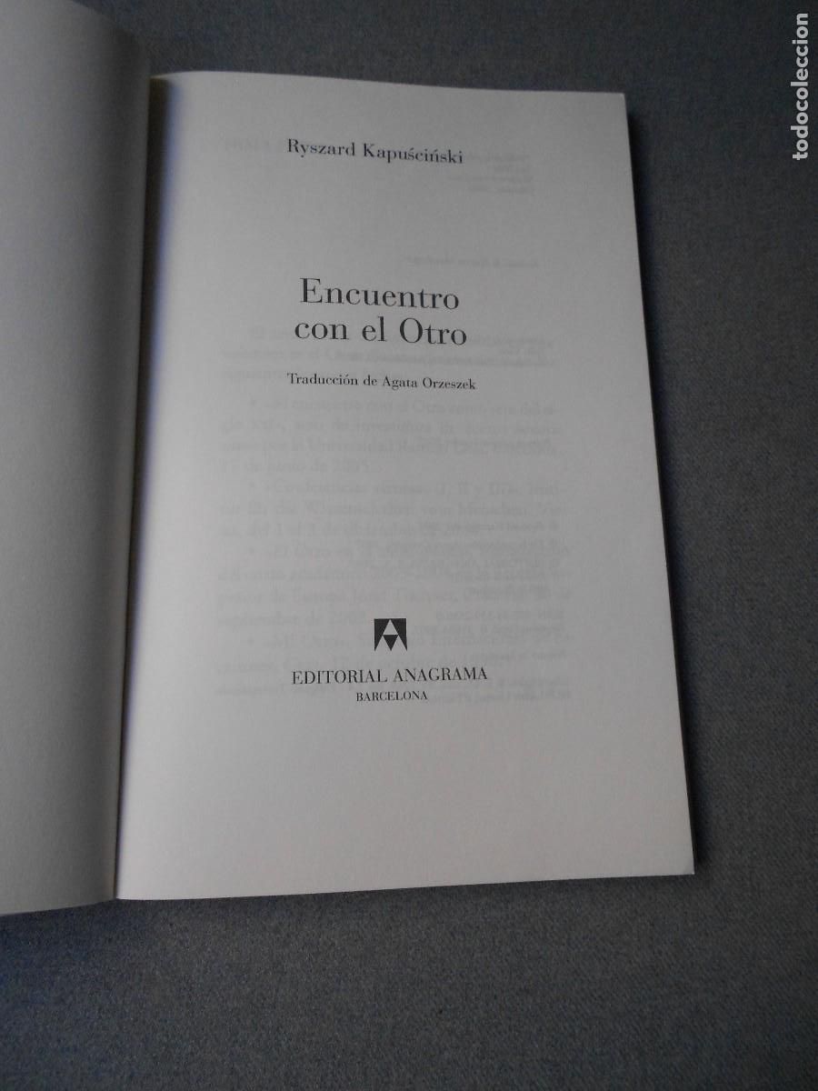 Libros de segunda mano: ENCUENTRO CON EL OTRO - Foto 2