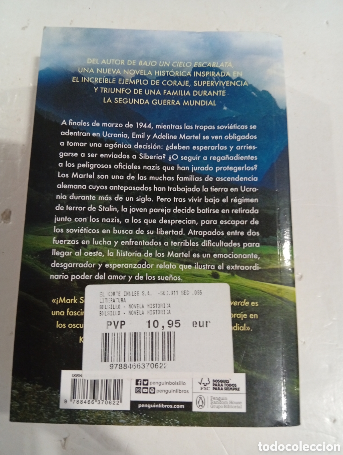 Libros de segunda mano: El &uacute;ltimo valle verde Mark Sullivan - Foto 2