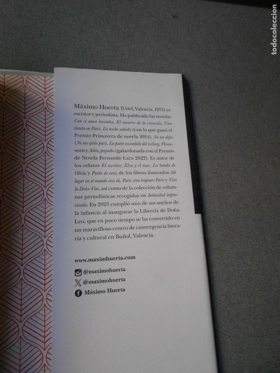 Libros de segunda mano: PARIS DESPERTABA TARDE. MAXIMO HUERTA - Foto 3