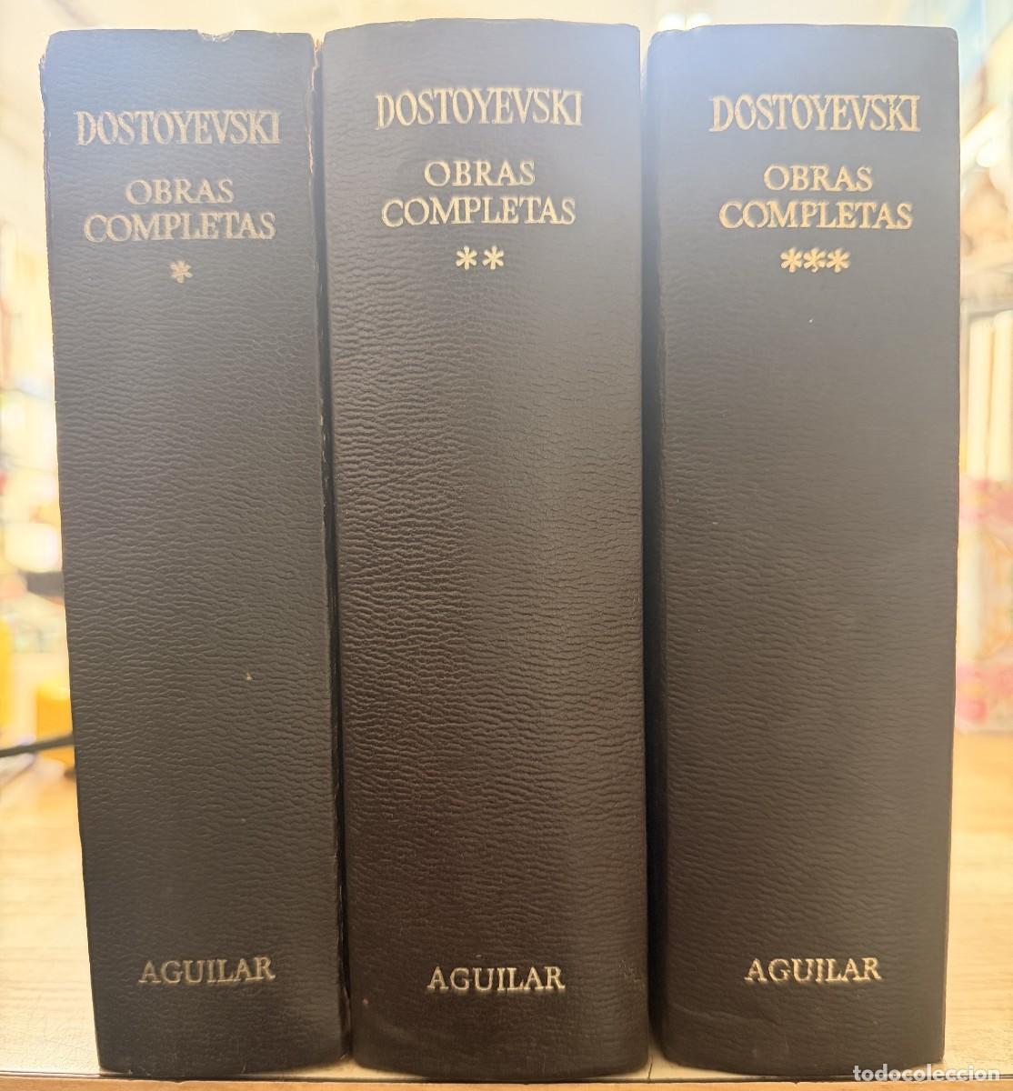 Libros de segunda mano: DOSTOYEVSKI, OBRAS COMPLETAS (3 TOMOS). A-AGUI-1290