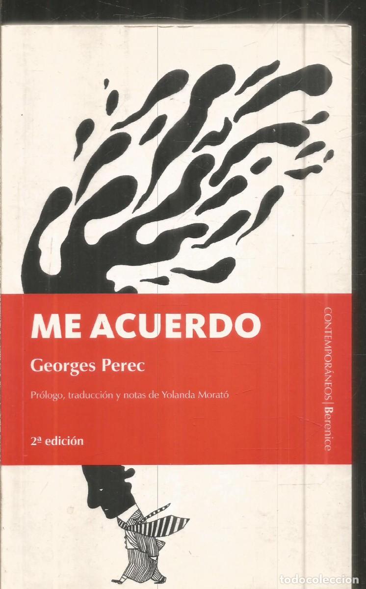 Libros de segunda mano: GEORGES PEREC. ME ACUERDO. BERENICE
