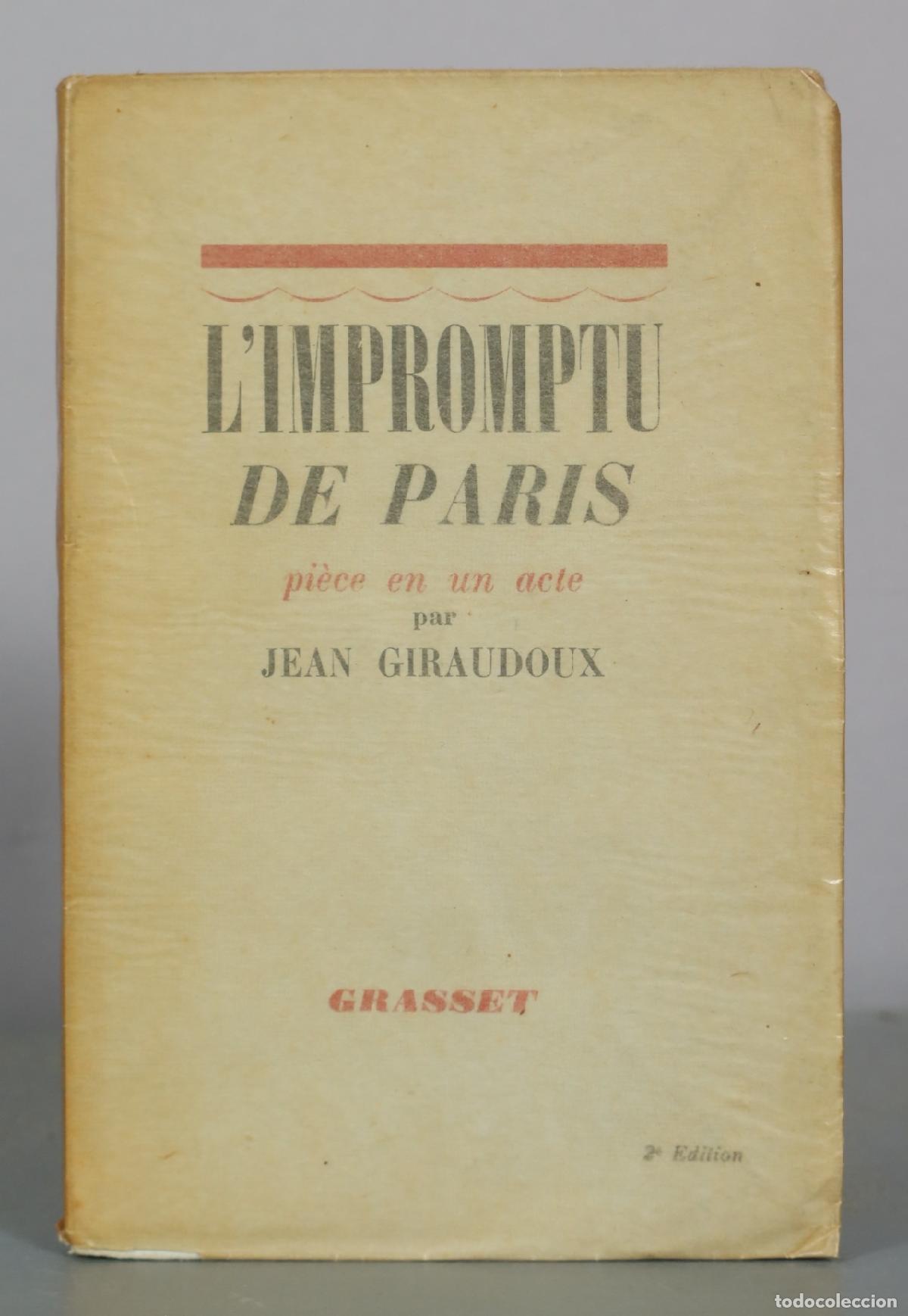 Libros de segunda mano: L'Impromptu de Paris - Jean Giraudoux - Grasset
