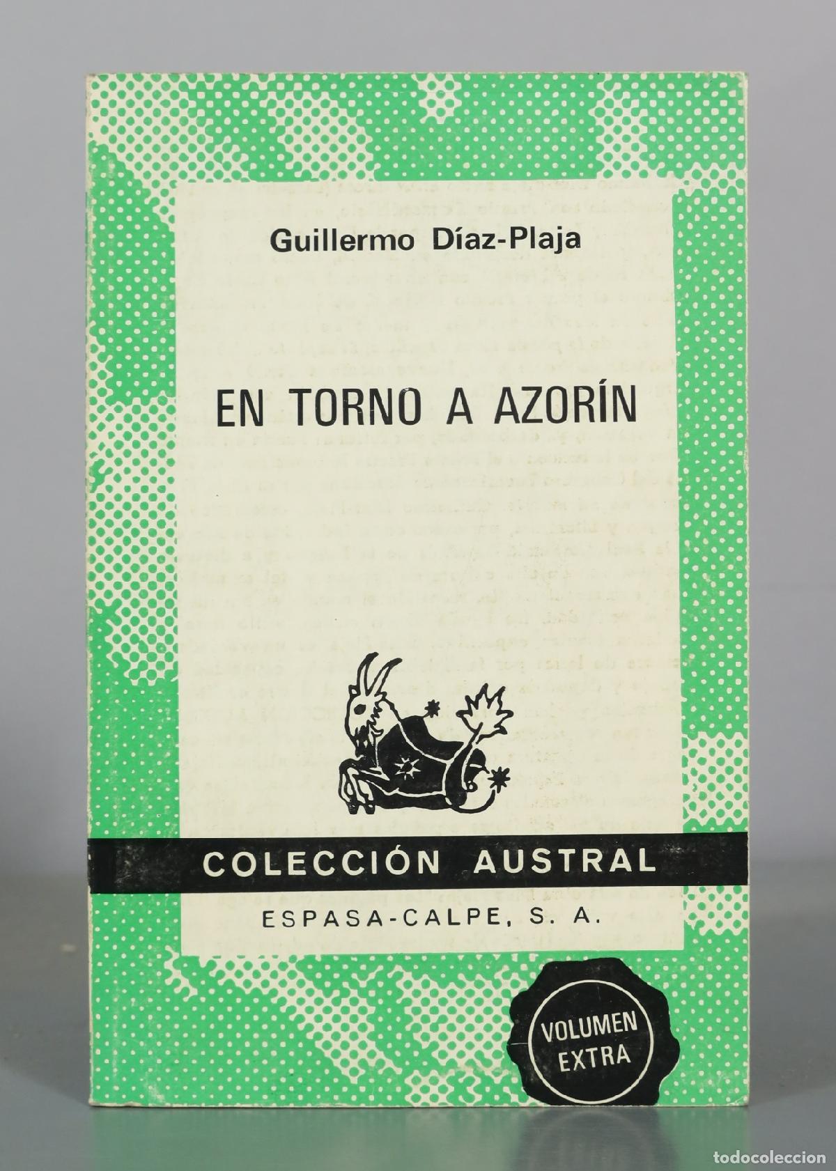 Libros de segunda mano: En Torno a Azor&iacute;n - Guillermo D&iacute;az-Plaja - Espasa-Calpe