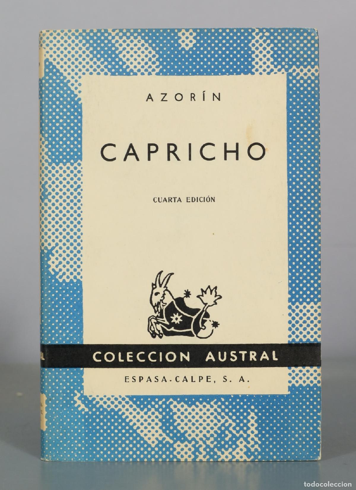 Libros de segunda mano: Capricho - Azor&iacute;n - Cuarta Edici&oacute;n - Espasa-Calpe - Foto 1