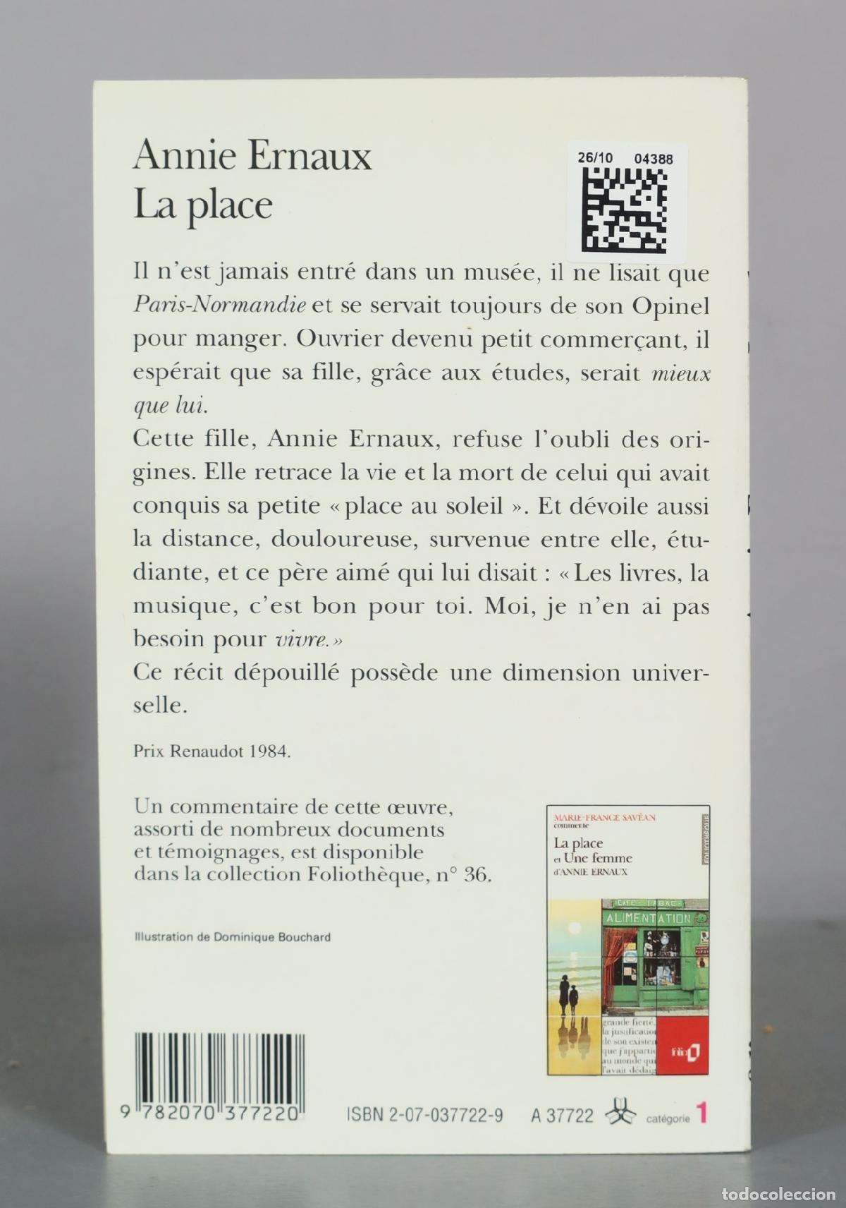 Libros de segunda mano: La place - Annie Ernaux - Folio - Foto 2