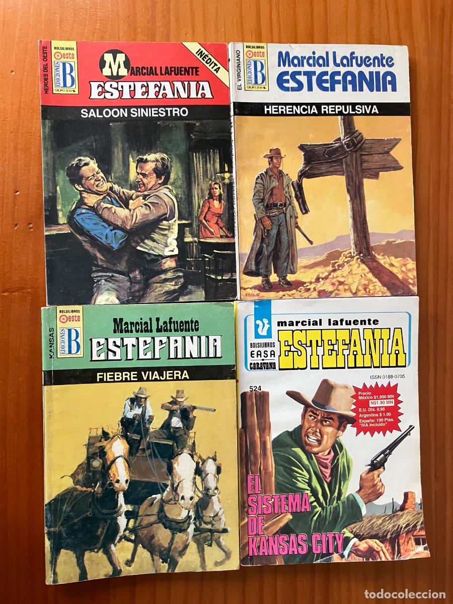 Libros de segunda mano: Lote de 4 novelas del Oeste. Marcial Lafuente Estefania