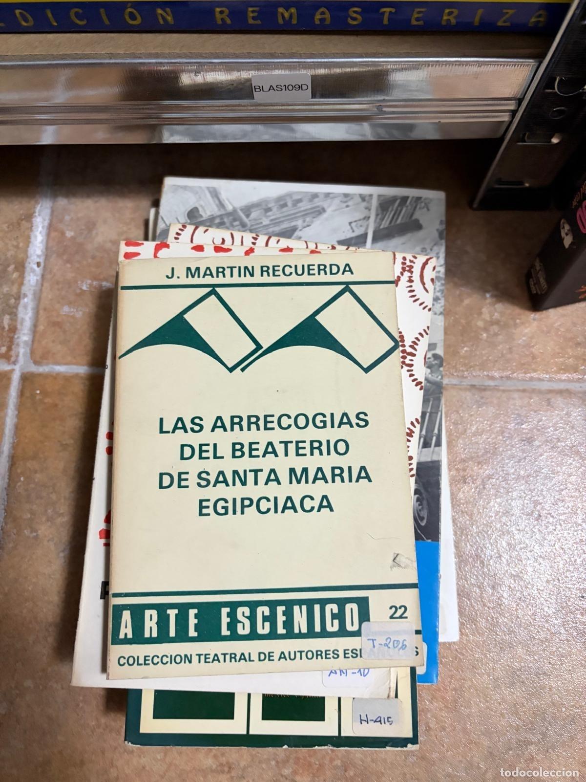 Libros de segunda mano: BLAS109D Las arrecog&iacute;as de Santa Mar&iacute;a Egipciaca J. Mart&iacute;n Recuerda
