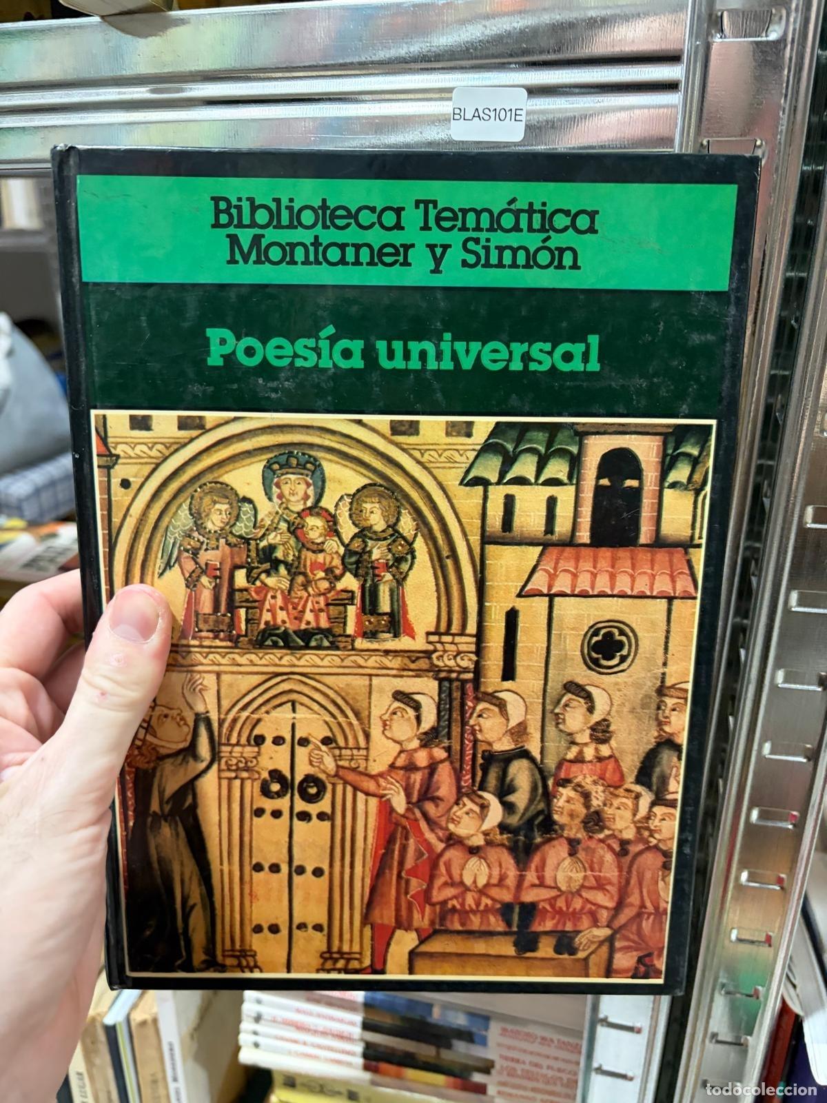 Libros de segunda mano: BLAS101E Poes&iacute;a universal Biblioteca Tem&aacute;tica Montaner y Sim&oacute;n