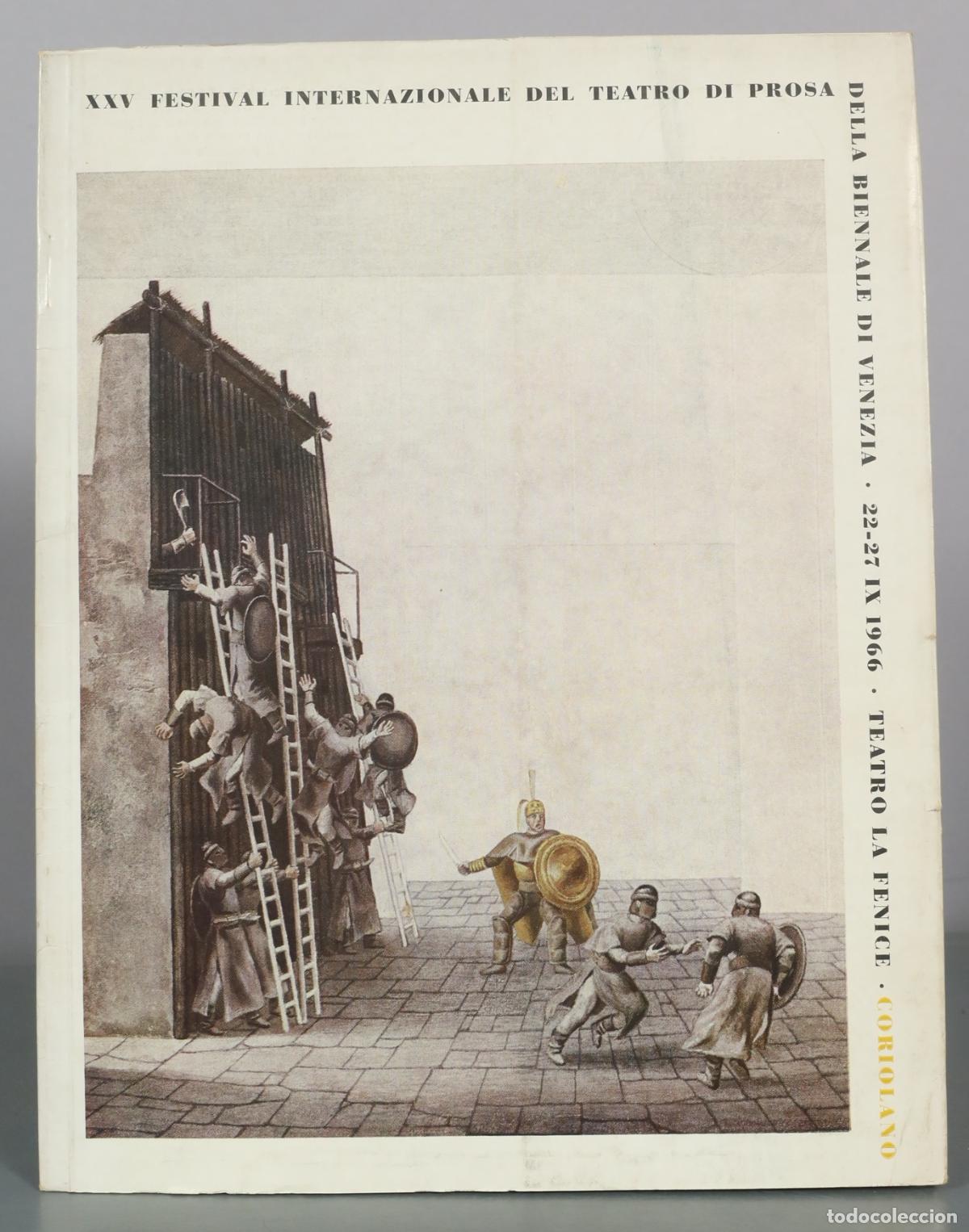 Libros de segunda mano: Coriolano - XXV Festival Internazionale del Teatro di Prosa - Della Biennale di Venezia