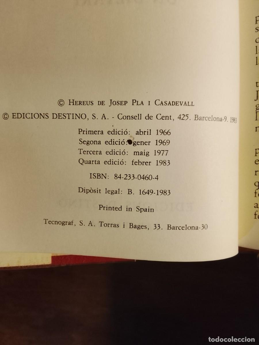 Libros de segunda mano: 10 obras de Josep Pla, catal&aacute;n - Foto 4
