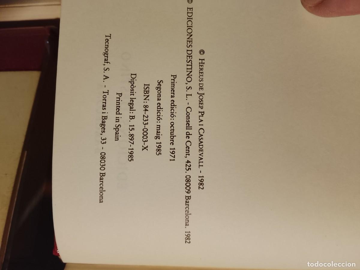 Libros de segunda mano: 10 obras de Josep Pla, catal&aacute;n - Foto 7