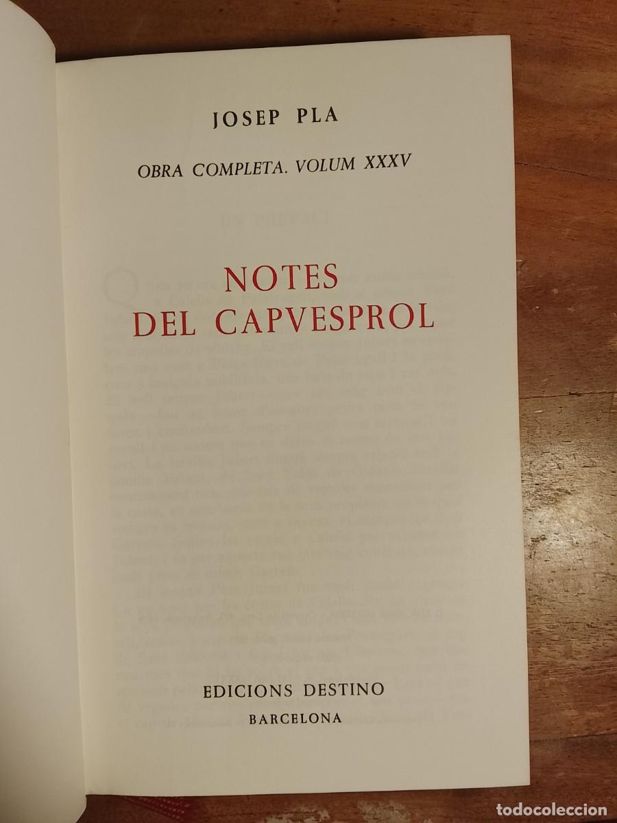 Libros de segunda mano: 10 obras de Josep Pla, catal&aacute;n - Foto 10