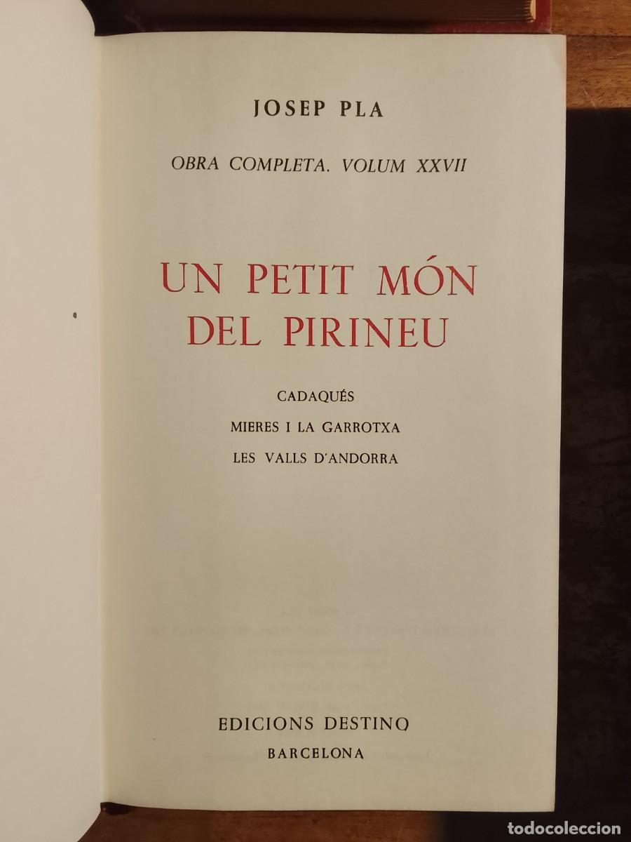 Libros de segunda mano: 10 obras de Josep Pla, catal&aacute;n - Foto 15